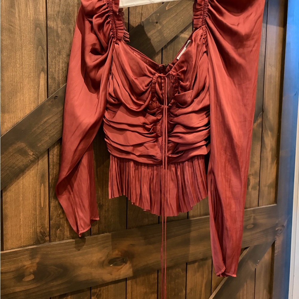 Ulla Johnson Rust Blouse - Picture 15 of 15